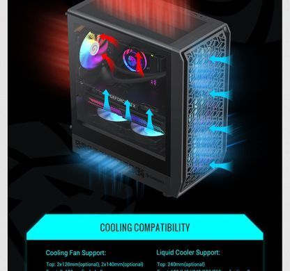 Корпус для ПК GAMEMAX (Forge COC) [303395]
