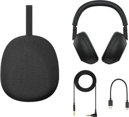 Навушники Over-ear Sony WH-1000XM6 BT 5.3, ANC, Hi-Res, AAC, LDAC, LC3, Wireless, Mic, Чорний (WH1000XM6B.E) [110206]