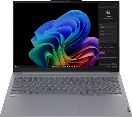 Ноутбук Lenovo ThinkBook 16-G7 16" WUXGA IPS AG, Snapdragon X Plus X1P-42-100, 16GB, F512GB, UMA, Win11P, сірий (21NH0000RA) [100789]
