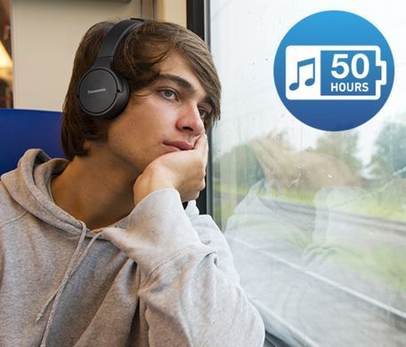 Panasonic Навушники On-ear RB-HF420 BT 5.0, SBC, Wireless, Mic, Чорний (RB-HF420BGEK) [17309]