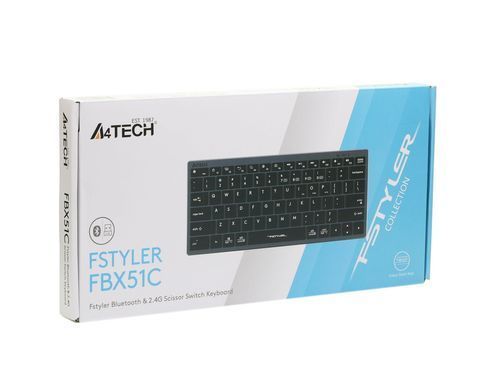 Клавіатура бездротова A4Tech Fstyler FBX51C Grey (FBX51C (Grey)) [605978]