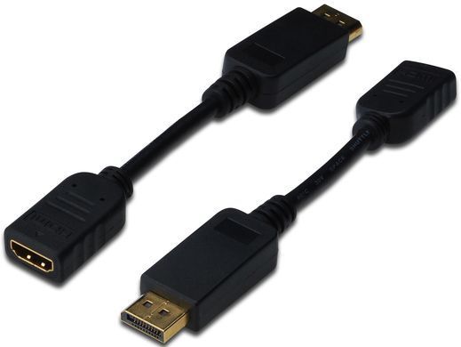 Адаптер DIGITUS DisplayPort > HDMI (M/F), Full HD (AK-340400-001-S) [108455]