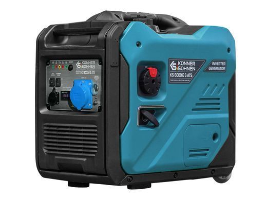 Генератор бензиновий інверторний Konner&Sohnen KS 6000iE ATS, 230В, 5.5кВт, АВР(ATS), електростартер, 40кг (KS6000IESATS) [105966]