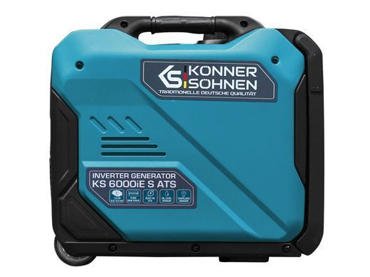 Генератор бензиновий інверторний Konner&Sohnen KS 6000iE ATS, 230В, 5.5кВт, АВР(ATS), електростартер, 40кг (KS6000IESATS) [105966]