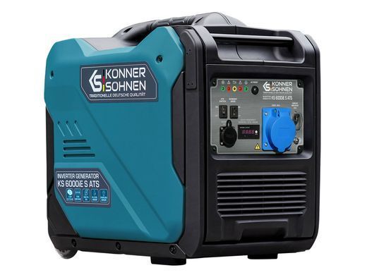 Генератор бензиновий інверторний Konner&Sohnen KS 6000iE ATS, 230В, 5.5кВт, АВР(ATS), електростартер, 40кг (KS6000IESATS) [105966]