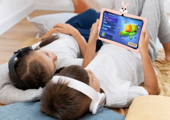 Планшет Doogee U9 Kids 10.1" 3ГБ, 64ГБ, 5060мА&bull;год, Android, рожевий (6924351663995) [113620]