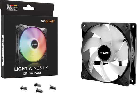 Вентилятор be quiet! Light Wings LX 120mm PWM Black (BL120) [620196]