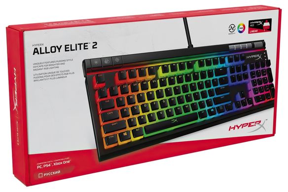 HyperX Клавіатура ігрова Alloy Elite RGB 2.0 Ru (4P5N3AX)