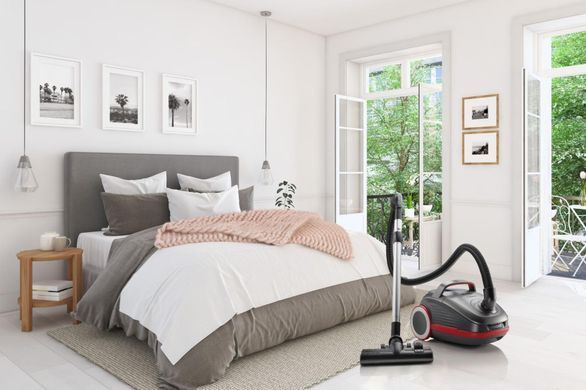Пилосос Gorenje мішковий, 700Вт, 3л, HEPA, щітка Xpand Zone, turbo brush, телескоп, чорний графіт (VCEA24GPRA) [105716]