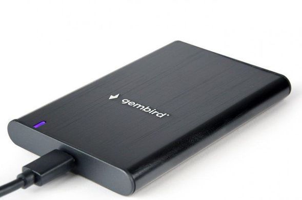 Зовнішня кишеня Gembird SATA HDD 2.5", USB 3.1, алюміній, Black (EE2-U3S-6) [608517]