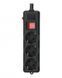 Фільтр живлення Gembird Pro 3 розетки, 3м, чорний (SPG3-G-10B-PRO) [605252], фото 1
