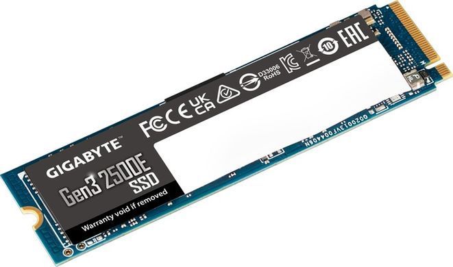 Накопичувач SSD 500GB Gigabyte Gen3 2500E M.2 PCIe NVMe 3.0 x4 3D TLC (G325E500G) [619078]