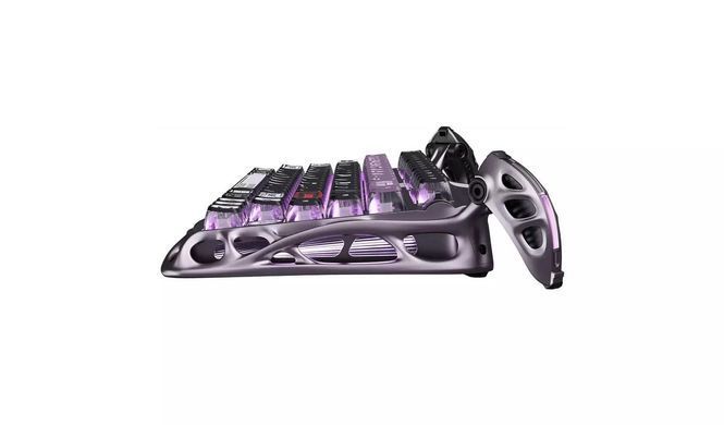 Клавіатура механічна GravaStar Mercury V75 Pro 80keys, Magnetic Jade Gaming, 8K, USB-A, RGB, Iron Purple (GS_V75_PRO_PL) [113142]