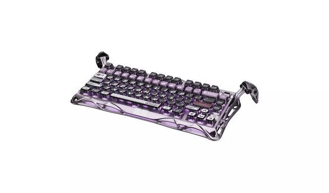 Клавіатура механічна GravaStar Mercury V75 Pro 80keys, Magnetic Jade Gaming, 8K, USB-A, RGB, Iron Purple (GS_V75_PRO_PL) [113142]