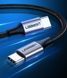 Кабель USB 2.0 Type-C M-M, 2 м, 60W Чорний, Round Cable Nickel Plating Aluminum Shell US261 UGREEN (50152) [404047], фото 4