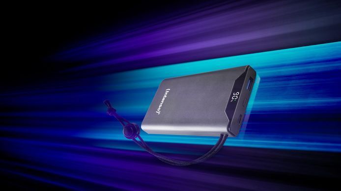 Портативний зарядний пристрій USB 10000MAH QC3.0 GREY F10000 INTENSO (7332034) [503428]