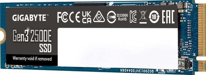 Накопичувач SSD 500GB Gigabyte Gen3 2500E M.2 PCIe NVMe 3.0 x4 3D TLC (G325E500G) [619078]