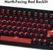 Клавіатура механічна Lemokey X4 84Key, Keychron Red, USB-A, QMK/VIA, EN/UKR, Red led, чорний (X4-A1-UA) [103648], фото 7