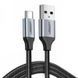 Кабель USB 2.0 AM-Type-C M, 2 м, 60W Nickel Plating Aluminum Braid Чорний, US288 UGREEN (60128) [404038], фото 1