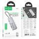 USB-хаб HOCO HB52 Wow 8-in-1 multi-function converter (HDTV+RJ45+SD/TF+PD+Type-C3.0+USB3.0*2) Deep Space Gray (6942007647311) [803286], фото 2