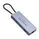 USB-хаб HOCO HB52 Wow 8-in-1 multi-function converter (HDTV+RJ45+SD/TF+PD+Type-C3.0+USB3.0*2) Deep Space Gray (6942007647311) [803286], фото 3