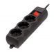 Фільтр живлення Gembird Pro 3 розетки, 3м, чорний (SPG3-G-10B-PRO) [605252], фото 2