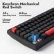 Клавіатура механічна Lemokey X4 84Key, Keychron Red, USB-A, QMK/VIA, EN/UKR, Red led, чорний (X4-A1-UA) [103648], фото 9