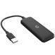 Хаб USB 2.0 -> 4xUSB 2.0 Black HP (DHC-CT110C) [405043], фото 3