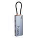 USB-хаб HOCO HB52 Wow 8-in-1 multi-function converter (HDTV+RJ45+SD/TF+PD+Type-C3.0+USB3.0*2) Deep Space Gray (6942007647311) [803286], фото 4