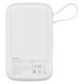 Зовнішній акумулятор Baseus Qpow Pro Digital Display Fast Charge Power Bank 10000mAh 20W iP Edition White（With: Simple charging cable Type-C 3A 0.3m W (PPQD060002) [806522], фото 3