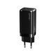Мережевий зарядний пристрій Usams US-CC110 (1USB, 2USB Type-C) 65W PD + QC3.0 Black + кабель USB-C - Lightning (MTXLOGTL01) [614592], фото 1