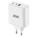 Зарядний пристрій мережевий 2E 65Вт GaN 2хUSB-C/USB-A, PD/QC, білий (2E-WC3USB65W-W) [108361], фото 4