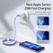 Кабель Baseus Crystal Shine Series Fast Charging Data Cable Type-C to iP 20W 2m Purple (CAJY000305) [805498], фото 7