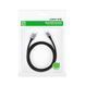 Кабель USB 2.0 Type-C M-M, 2 м, 60W Чорний, Round Cable Nickel Plating Aluminum Shell US261 UGREEN (50152) [404047], фото 3