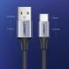 Кабель USB 2.0 AM-Type-C M, 2 м, 60W Nickel Plating Aluminum Braid Чорний, US288 UGREEN (60128) [404038], фото 6