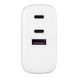 Зарядний пристрій мережевий 2E 65Вт GaN 2хUSB-C/USB-A, PD/QC, білий (2E-WC3USB65W-W) [108361], фото 7