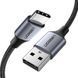 Кабель USB 2.0 AM-Type-C M, 2 м, 60W Nickel Plating Aluminum Braid Чорний, US288 UGREEN (60128) [404038], фото 3