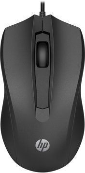 Мишка дротова HP 100 USB, чорна (6VY96AA) [403335]
