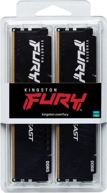 Пам'ять ПК Kingston DDR5 64GB KIT (32GBx2) 6000 FURY Beast EXPO (KF560C36BBEK2-64) [103897]