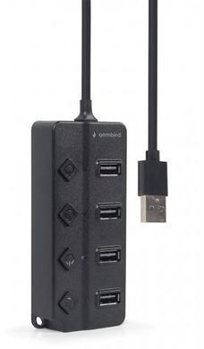 USB-хаб Gembird 4 ports з вимикачами (UHB-U2P4P-01) [605120]