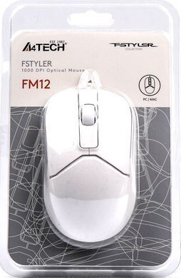 Миша A4Tech (Fstyler FM12 White) [606417]