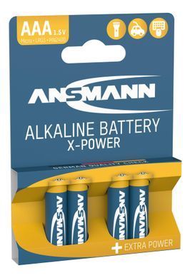 Батарейка Ansmann X-Power AAA/LR03 BL 4шт (5015653) [618261]
