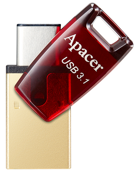 Flash Drive Apacer AH180 64GB Red (AP64GAH180R-1) [202130]