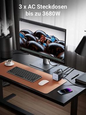 Мережевий зарядний пристрій UGREEN CD268 65W DigiNest Cube (2C2A) (UGR-60113) [803349]