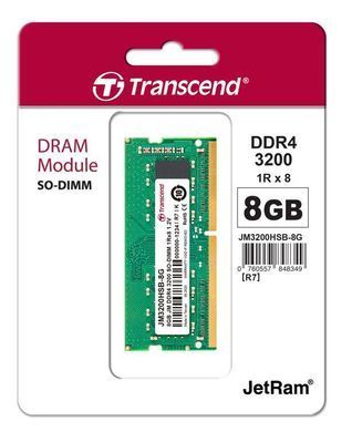 Пам'ять ноутбука Transcend DDR4 8GB 3200 (JM3200HSB-8G) [103751]