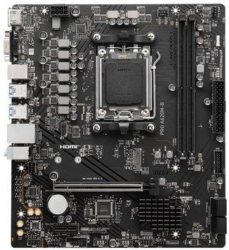 Материнcька плата MSI PRO A620M-B sAM5 A620 2xDDR5 M.2 HDMI D-Sub mATX (911-7E28-017) [111658]