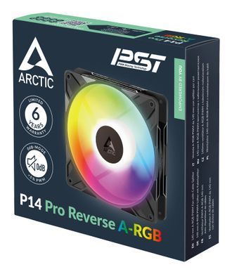 Набір із трьох вентиляторів для корпусу 140MM P14 PRO REVERSE A-RGB 3P ARCTIC (ACFAN00327A) [503083]