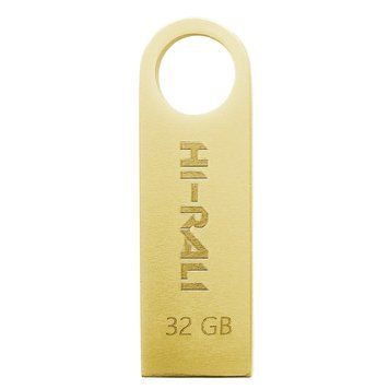 Флеш-накопичувач USB 32GB Hi-Rali Shuttle Series Gold (HI-32GBSHGD) [607130]