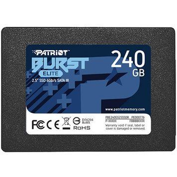 Накопичувач SSD 240GB Patriot Burst Elite 2.5" SATAIII TLC (PBE240GS25SSDR) [607886]