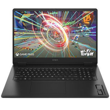 Ноутбук HP OMEN Gaming 17-db0007ua 17.3" FHD IPS,300n/Ryzen7 8845HS(5.1)/32Gb/SSD1Tb/RTX4050,6GB/DOS/Чорний (A4AB2EA) [40152]